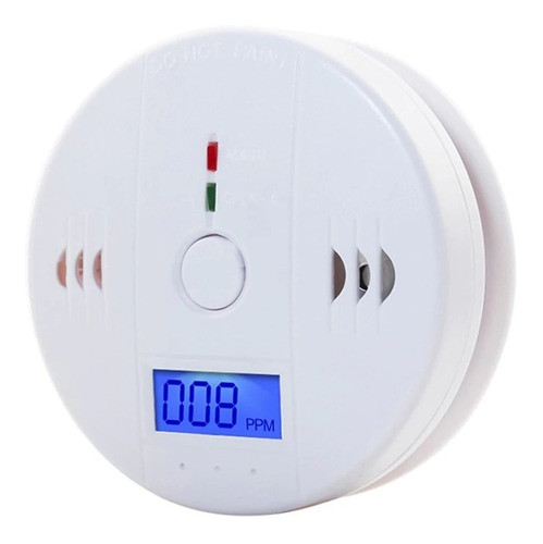 Alarma Detector De Monóxido De Carbono Autónomo Digital 0