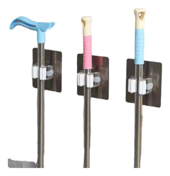Escobero Organizador Soporte Escobas 3 Palos Cuelga Escoba 0 Escobero Organizador Soporte Escobas 3 Palos Cuelga Escoba 0
