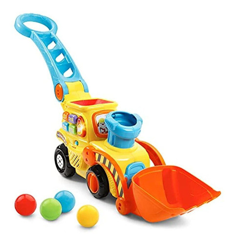 Bulldozer Vtech Pop-a-balls Push & Pop, Amarillo 0