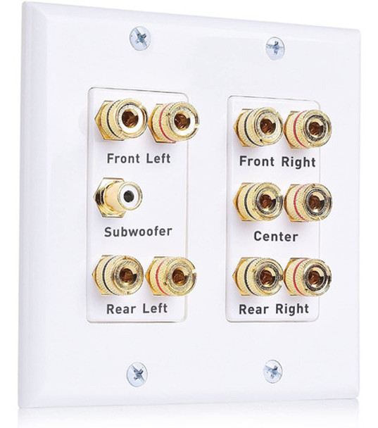 Placa De Pared 5.1 Para Home Theaters Parlante Y Subwoofer 0