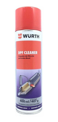 Limpador Filtro De Partículas Diesel Dpf Cleaner Wurth 400ml 0