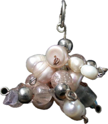 Luli Gargantilla De Acero Colgante Perlas Naturales Oferta 0