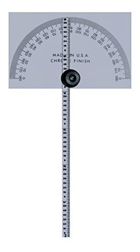Mitutoyo 968203 Protractor Square Head W 6 Rule 0