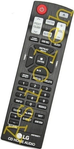 Controle Akb73655771 Mini System Om7750 Om7560 Om7550 Om4560 0