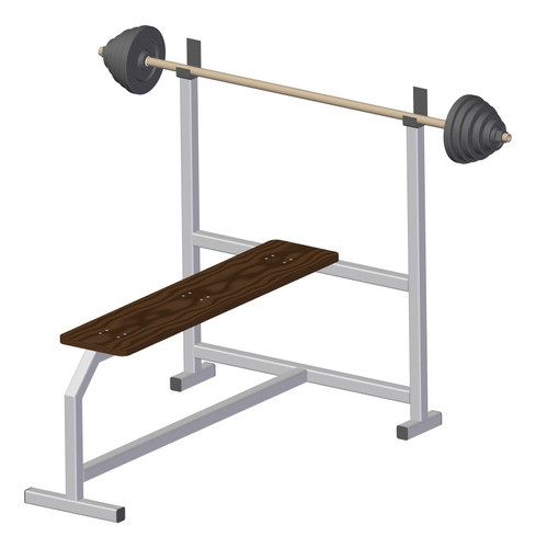 Plano Dibujos De Press Banca Olímpico, Elementos De Gimnasio 0