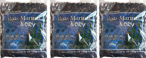 Pack X 3 Algas  Marinas Nory X 100 Grs  Argendiet 0