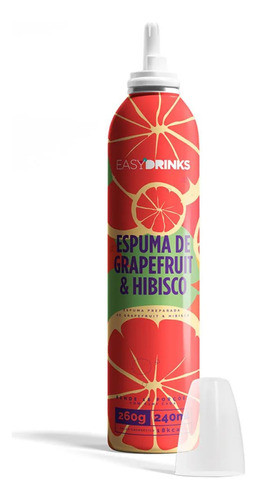 Espuma De Grapefruit & Hibisco 240ml/260g - Easy Drinks 0
