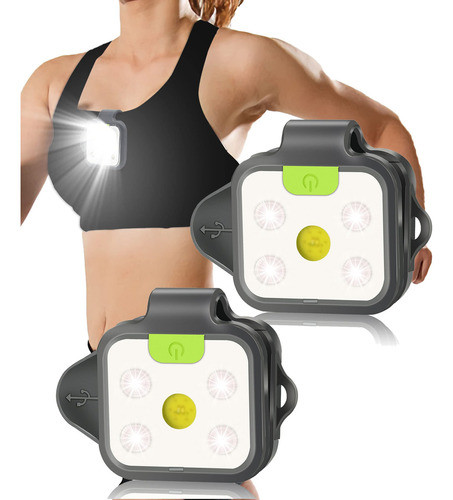Paquete De 2 Luces Para Correr, 4 Modos De Iluminación, Li. 0