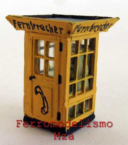 Cabina De Teléfono Vidriada - H0 (2) 0