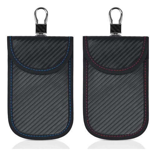 Faraday Paquete 2 Bolsa P/ Llavero Bloqueo Señal Seguridad 0