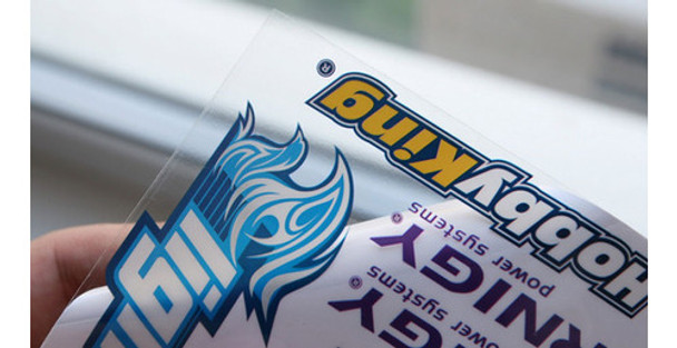 Etiqueta Autoadhesiva Transparente Clear Vinilo Opp Calco 0