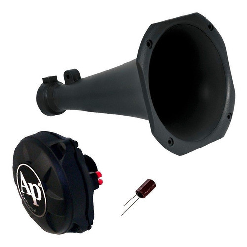 Combo Driver Audiopipe Adr 250 150w + Corneta + Capacitor 0