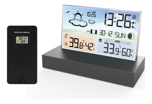 Despertador Digital, Temperatura E Umidade, Previsão Do Temp 0