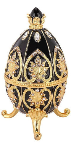 Pintado À Mão Esmaltado Faberge Ovo Decorativo Articulado Je 0
