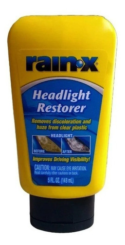 Restaurador De Opticas Faros Rain X Headlight Restorer 0