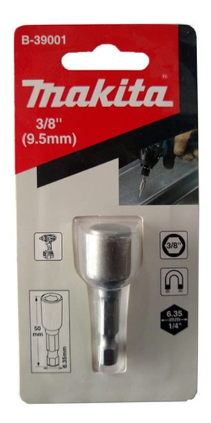 Boquilla Magnetica 3/8 Makita B-39001 Enc 1/4 9.52x50mm Bb 0