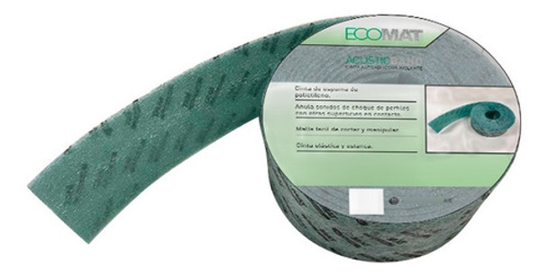 Cinta Banda Acustica Acusticband 100 Mm X 10 Mm Durlock 0
