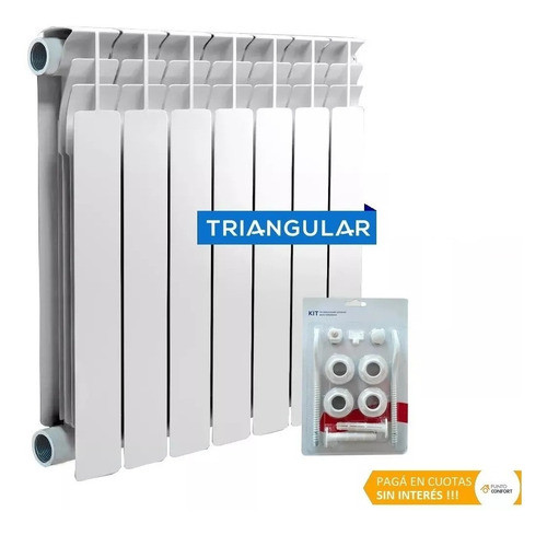 Radiador Triangular Bj 500 X 3 Elementos + Set + Envío 0