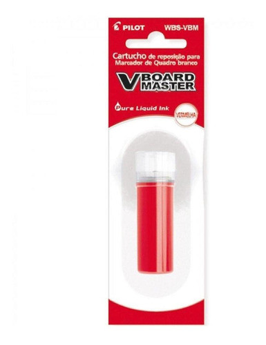 Refil Tinta Pincel Quadro Branco Pilot Wbma Vermelho 0