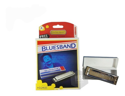 Armonica Hohner Blues Band Diatonica En La M55910x 0