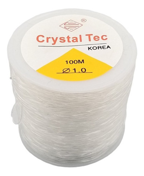 Tanza Elástica Transparente 1.0 X 100 Metros Artesanía Bijou 0