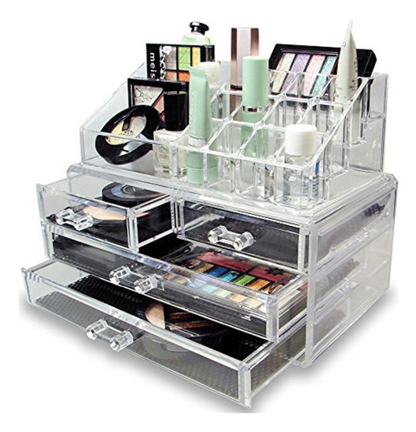 Estante De Acrílico Con Cajones Para Maquillaje Y Cosméticos 0