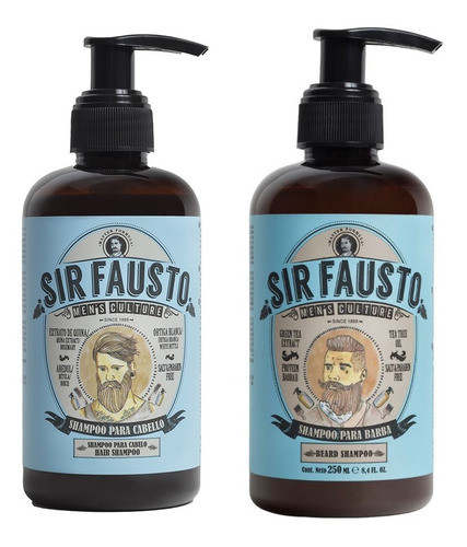 Sir Fausto - Shampoo Barba + Cabello X 250ml -3c 0