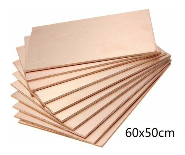 Placa Púlsar® Cladex® De Lamitec® Fr2 60x50cm Simple Faz Pcb 0