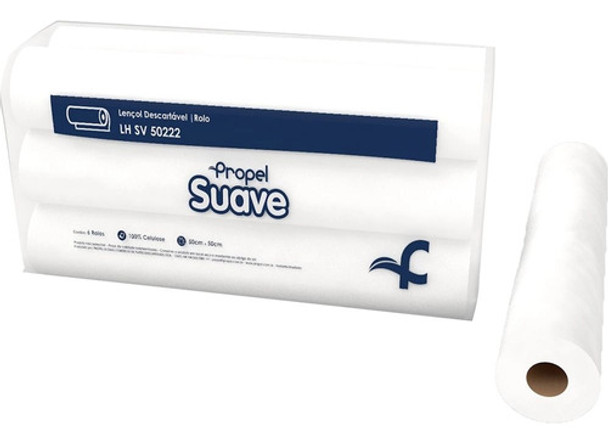 Kit 6 Lençol Papel Hospital Descartavel Estética Maca 70x50 0