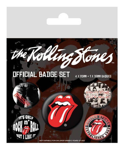 Set Pins Rolling Stones - Pyramid - Mosca 0