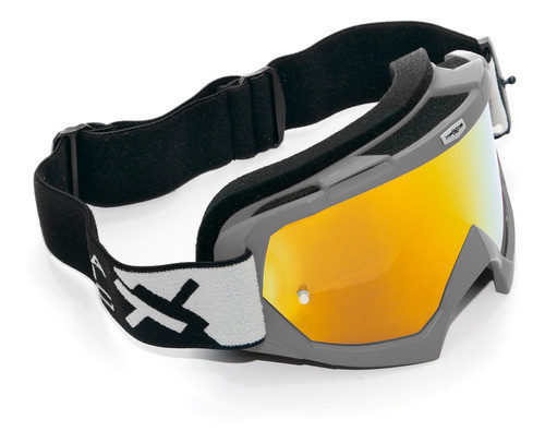 Oculos Motocross Mattos Racing Combat Cinza Espelhado 0