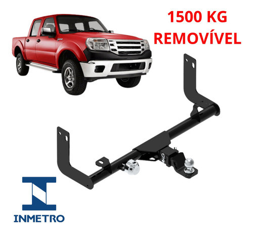 Engate Reboque Ranger 1998 A 1999 2002 2003 Removível 1500kg 0