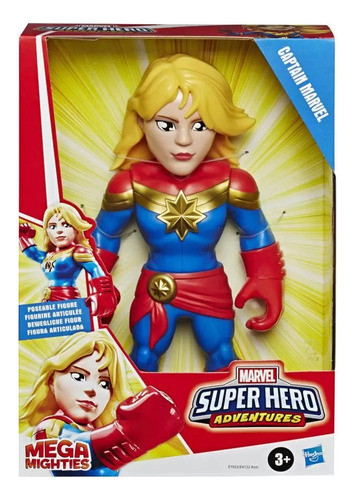 Boneco Captain Marvel Mega Mighties - Hasbro 0
