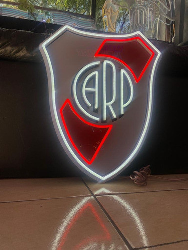 Escudo De River Con Vinilo App  Bluetooth  Neonflex Cartel 0