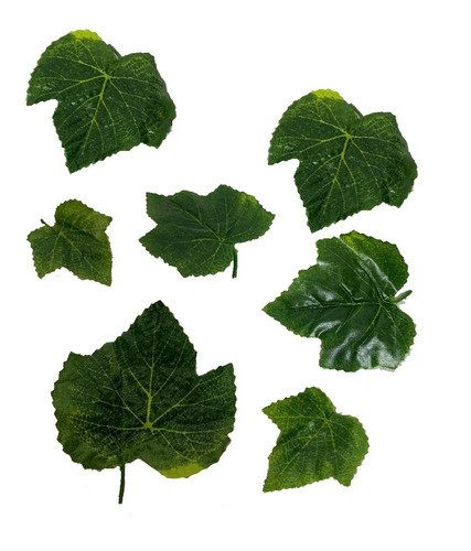 50 Pçs Folhas Artific. Sépalas Parreira De Uva Artesanato 0