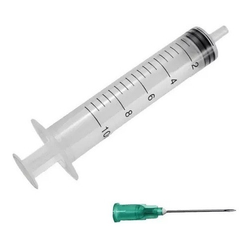 Jeringa Descartable 10 Ml Con Aguja 40/8 X 100 Unidades 0