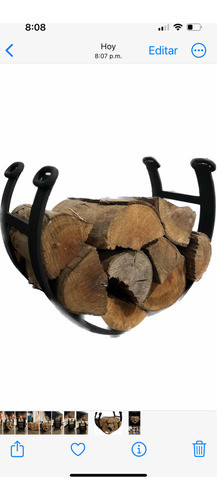 Leñero En Hierro Forjado 0