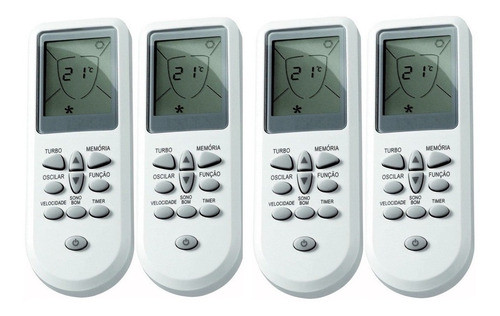 Kit 4 Unid. Controle Ar Condicionado Consul Split Bem-estar 0