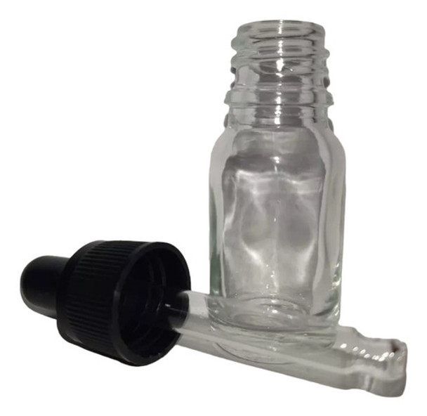 Frasco Vidrio Transparente 10ml Con Cuenta Gota (pack X100) 0