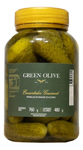 Pepinillos En Vinagre Green Olive X 1/2k 0