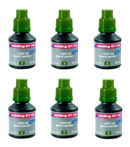Tinta Edding Bt30 Verde 30ml Recarga Marcador De Pizarra 0
