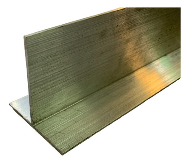 Perfil De Aluminio T 19x19mm X2mm Natural Largo 2 Metros 0