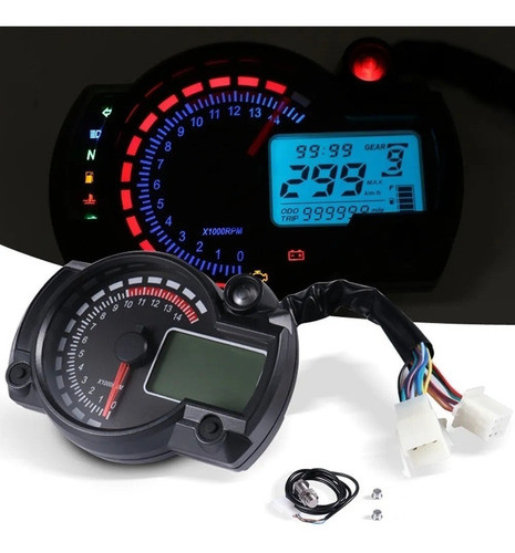 Tablero Velocimetro Moto Digital Universal Colores Pagos 0