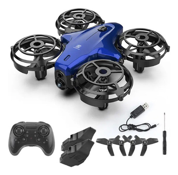 Mini Drone Controle Remoto Infantil Azul Com Sensor Gn-356 0