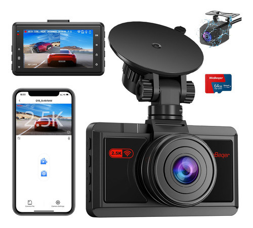 Camara De Salpicadero Delantera Y Trasera Con Wifi, Camara D 0