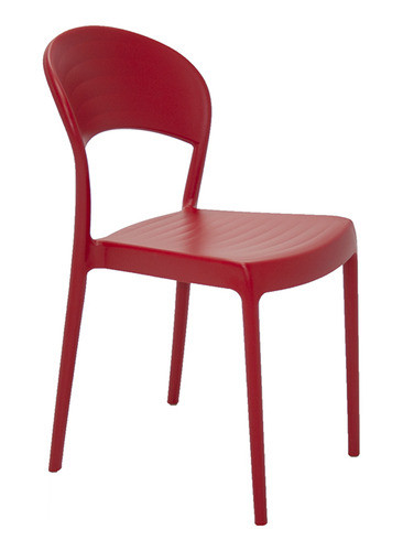 Silla Apilable Roja  Sissi  Respaldo Cerrado 0