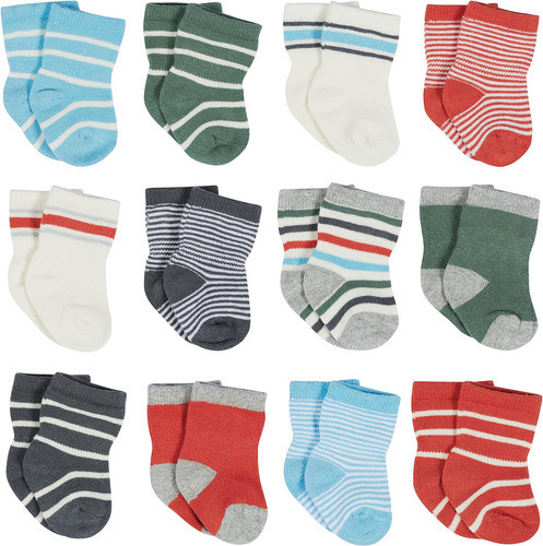 Calcetines Unisex Para Bebés De La Marca Onesies, 12 Pares, 0