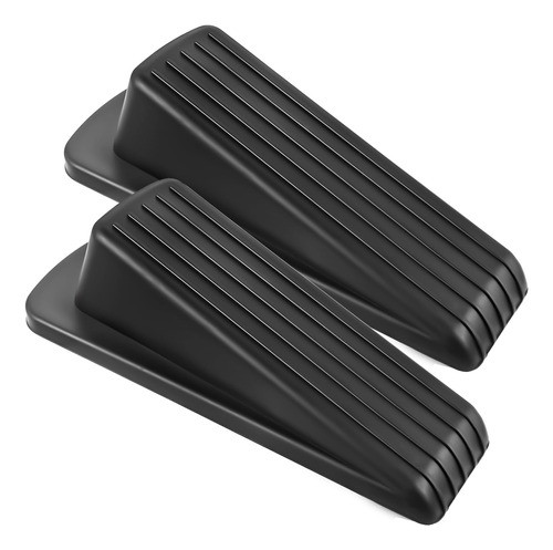 Topes De Puerta Apilables, Paquete De 2, Negro 0