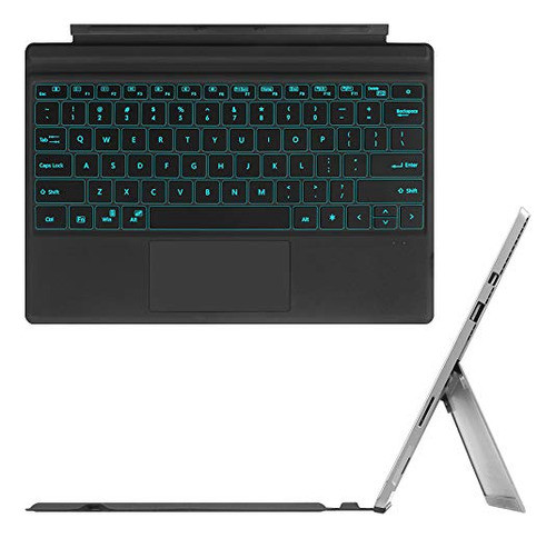 Teclado Compatible Ms Surface Pro7 Proplus Iluminado 7 Color 0
