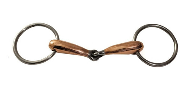 Bridón Común Cobreado Para Caballo Equitacion Salto Liviano 0